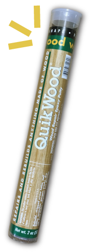 木工補修用2層式ウッドパテQuikWoodクイックウッド　販売：八千代トレーディング株式会社